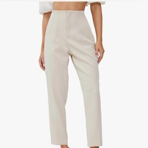 Zara Dark Cream Cropped Pants size XS